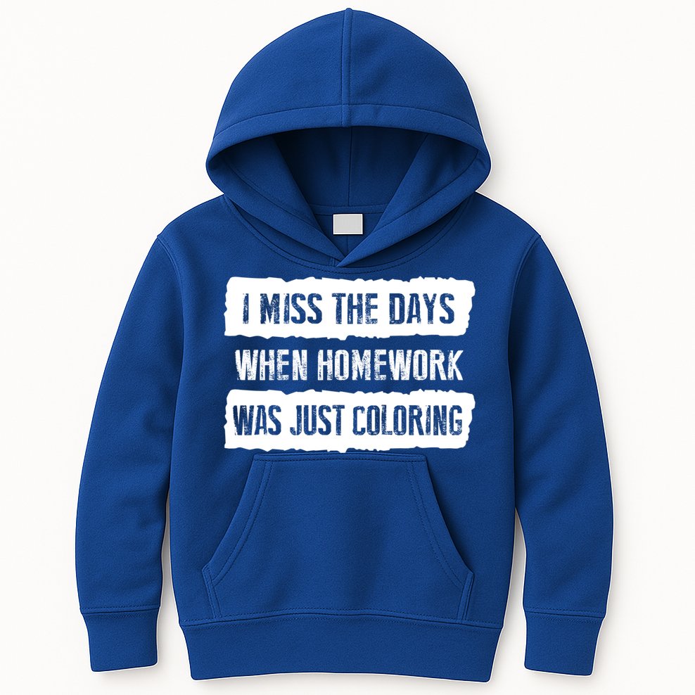 Funny Homework Gift Trending Gift For N And Funny Gift Kids Hoodie
