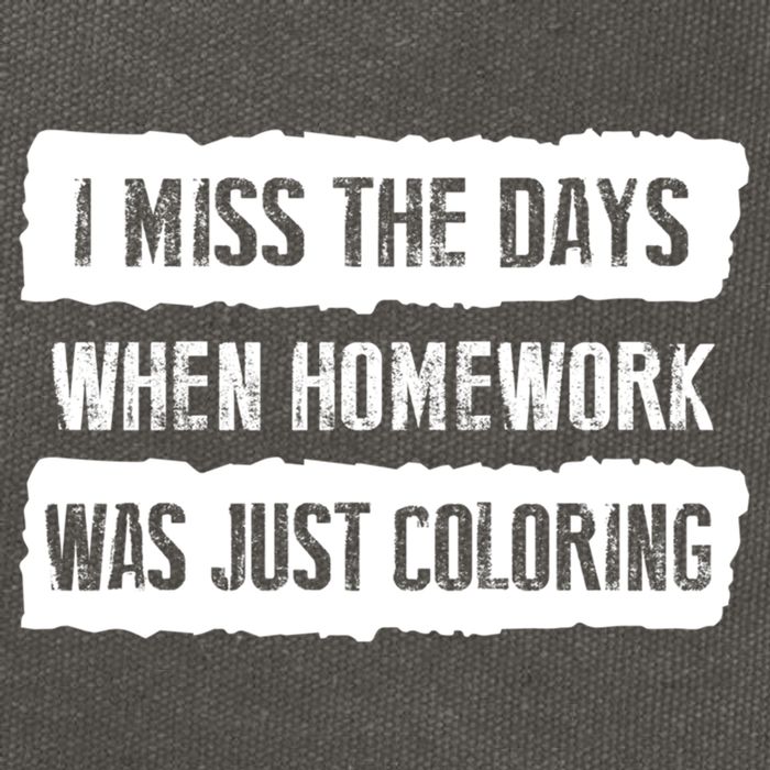 Funny Homework Gift Trending Gift For N And Funny Gift Cotton Canvas Backpack