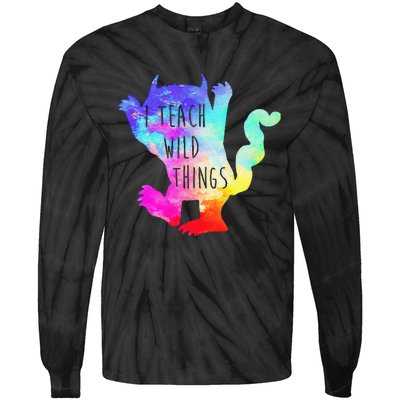 Funny Halloween Gifts for Wild Monster Lovers Tie-Dye Long Sleeve Shirt