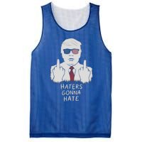 Funny Haters Gonna Hate President Donald Trump Gift Mesh Reversible Basketball Jersey Tank