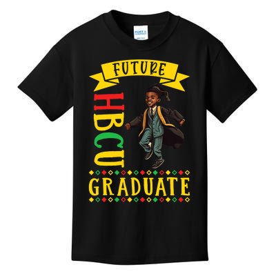 Future HBCU Grad History Black College Black Boy Kids T-Shirt