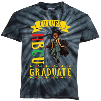 Future HBCU Grad History Black College Black Boy Kids Tie-Dye T-Shirt