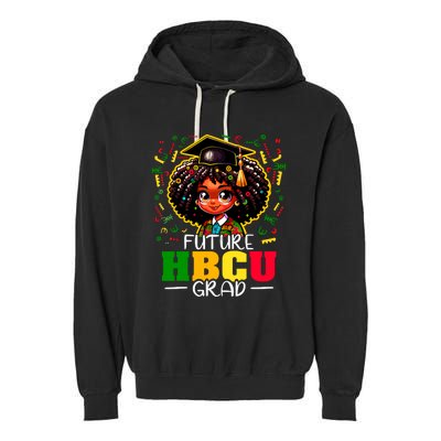 Future Hbcu Grad Black Girl Graduation Hbcu Garment-Dyed Fleece Hoodie