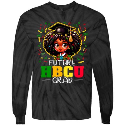 Future Hbcu Grad Black Girl Graduation Hbcu Tie-Dye Long Sleeve Shirt