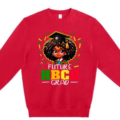 Future Hbcu Grad Black Girl Graduation Hbcu Premium Crewneck Sweatshirt