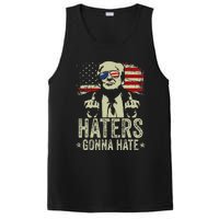 Funny Haters Gonna Hate President Donald Trump Middle Finger PosiCharge Competitor Tank