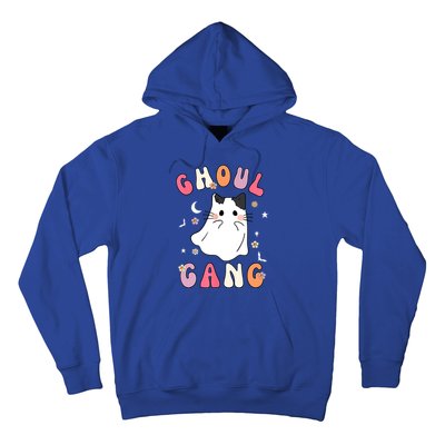 Funny Halloween Ghoul Gang Groovy Hey Boo Pumpkin Cat Lover Gift Hoodie