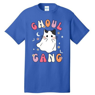 Funny Halloween Ghoul Gang Groovy Hey Boo Pumpkin Cat Lover Gift Tall T-Shirt