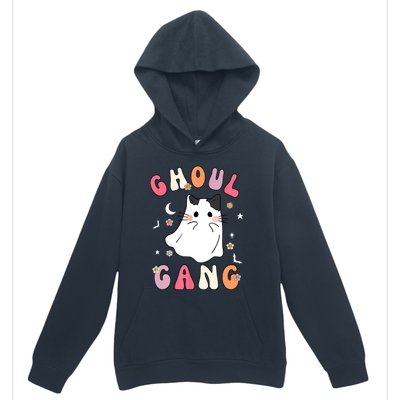 Funny Halloween Ghoul Gang Groovy Hey Boo Pumpkin Cat Lover Gift Urban Pullover Hoodie