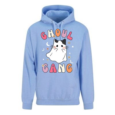 Funny Halloween Ghoul Gang Groovy Hey Boo Pumpkin Cat Lover Gift Unisex Surf Hoodie