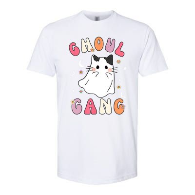 Funny Halloween Ghoul Gang Groovy Hey Boo Pumpkin Cat Lover Gift Softstyle® CVC T-Shirt