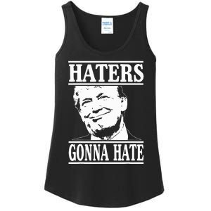 Funny Haters Gonna Hate Donald Trump President Ladies Essential Tank