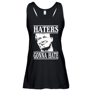 Funny Haters Gonna Hate Donald Trump President Ladies Essential Flowy Tank