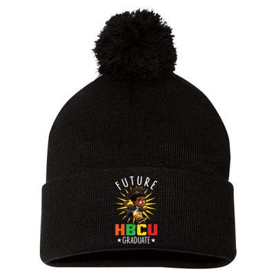 Future HBCU Grad Black History Black College Juneteenth Pom Pom 12in Knit Beanie