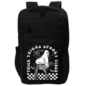 Funny Halloween Ghost Thick Thighs Spooky Vibes Workout Gym Gift Impact Tech Backpack