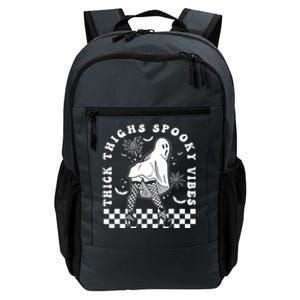 Funny Halloween Ghost Thick Thighs Spooky Vibes Workout Gym Gift Daily Commute Backpack