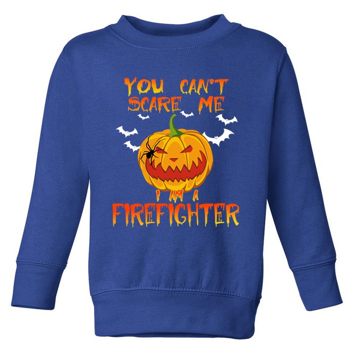 Firefighter Halloween Gift Scary Firefighter Costume Cute Gift Toddler Sweatshirt