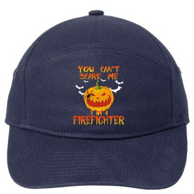 Firefighter Halloween Gift Scary Firefighter Costume Cute Gift 7-Panel Snapback Hat