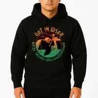 Funny Halloween Get In Loser We're Saving Halloweentown Grim Reaper Skeleton Hoodie