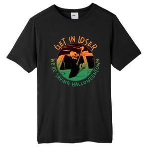 Funny Halloween Get In Loser We're Saving Halloweentown Grim Reaper Skeleton Tall Fusion ChromaSoft Performance T-Shirt