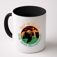 Funny Halloween Get In Loser We're Saving Halloweentown Grim Reaper Skeleton Coffee Mug