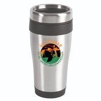 Funny Halloween Get In Loser We're Saving Halloweentown Grim Reaper Skeleton 16oz Travel Tumbler