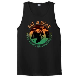 Funny Halloween Get In Loser We're Saving Halloweentown Grim Reaper Skeleton PosiCharge Competitor Tank