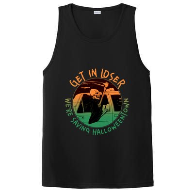 Funny Halloween Get In Loser We're Saving Halloweentown Grim Reaper Skeleton PosiCharge Competitor Tank