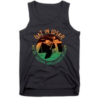 Funny Halloween Get In Loser We're Saving Halloweentown Grim Reaper Skeleton Tank Top