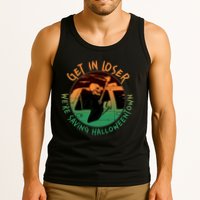 Funny Halloween Get In Loser We're Saving Halloweentown Grim Reaper Skeleton Tank Top