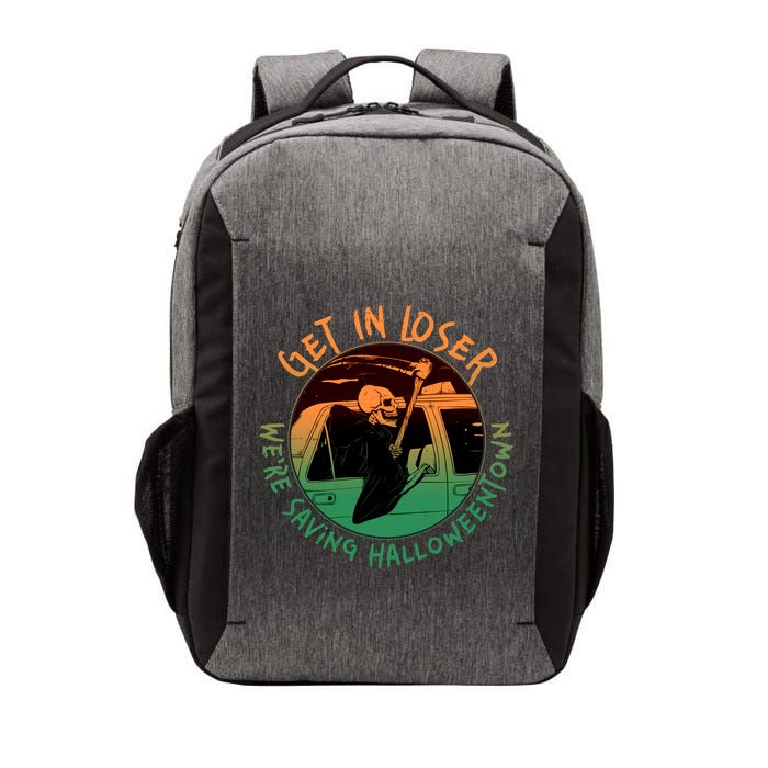 Funny Halloween Get In Loser We're Saving Halloweentown Grim Reaper Skeleton Vector Backpack