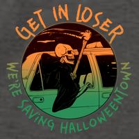 Funny Halloween Get In Loser We're Saving Halloweentown Grim Reaper Skeleton Vector Backpack