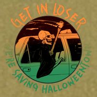 Funny Halloween Get In Loser We're Saving Halloweentown Grim Reaper Skeleton Garment-Dyed Women's Muscle Tee