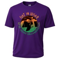 Funny Halloween Get In Loser We're Saving Halloweentown Grim Reaper Skeleton Performance Shirt
