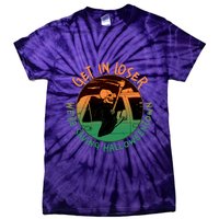 Funny Halloween Get In Loser We're Saving Halloweentown Grim Reaper Skeleton Tie-Dye T-Shirt