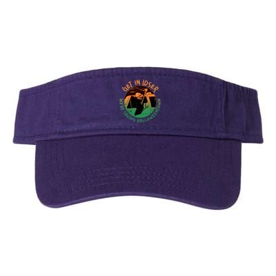 Funny Halloween Get In Loser We're Saving Halloweentown Grim Reaper Skeleton Visor