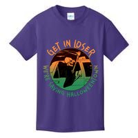 Funny Halloween Get In Loser We're Saving Halloweentown Grim Reaper Skeleton Kids T-Shirt