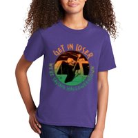 Funny Halloween Get In Loser We're Saving Halloweentown Grim Reaper Skeleton Kids T-Shirt