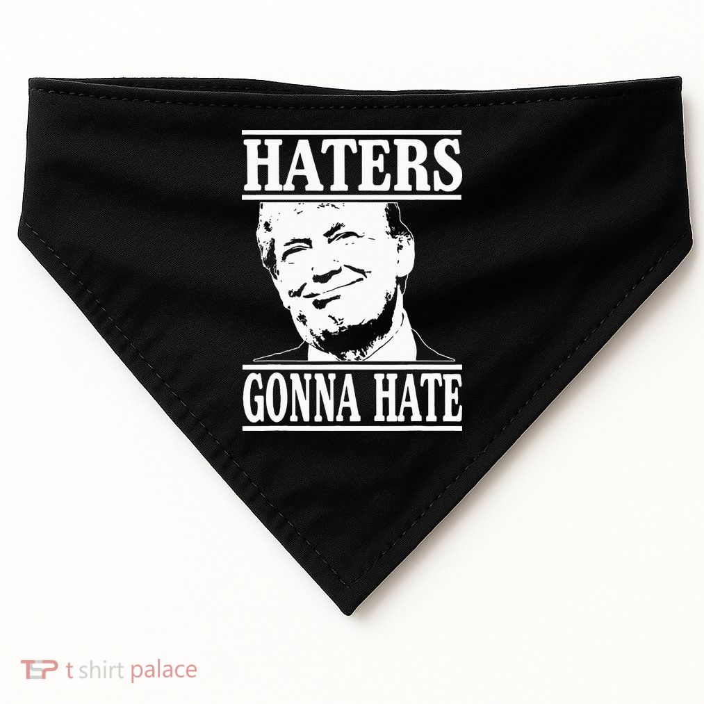 Funny Haters Gonna Hate Donald Trump President USA-Made Doggie Bandana