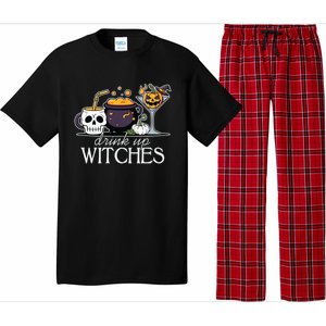 Funny Halloween Gift Up Witches Cocktail Skull Cup Gift Pajama Set