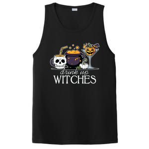 Funny Halloween Gift Up Witches Cocktail Skull Cup Gift PosiCharge Competitor Tank