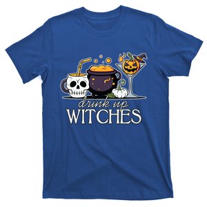 Funny Halloween Gift Up Witches Cocktail Skull Cup Gift T-Shirt