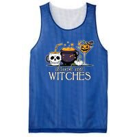 Funny Halloween Gift Up Witches Cocktail Skull Cup Gift Mesh Reversible Basketball Jersey Tank