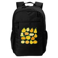 Funny Halloween Glowing Jackolantern Pumpkin Faces Backpack