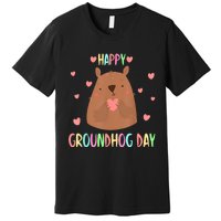 Funny Happy Groundhog Day 2024 Premium T-Shirt