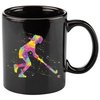Field Hockey Girl 11oz C Handle Ceramic Mug