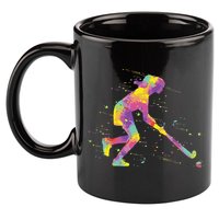 Field Hockey Girl 11oz C Handle Ceramic Mug