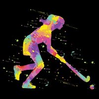 Field Hockey Girl Premium T-Shirt