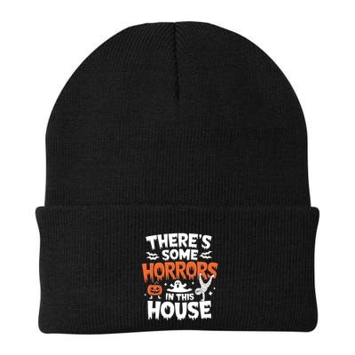 Funny Halloween Graphic ThereS Some Horrors In This House Gift Knit Cap Winter Beanie