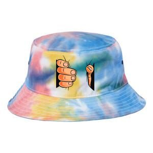 Funny Hand Gripping Optical Illusion Tie Dye Newport Bucket Hat